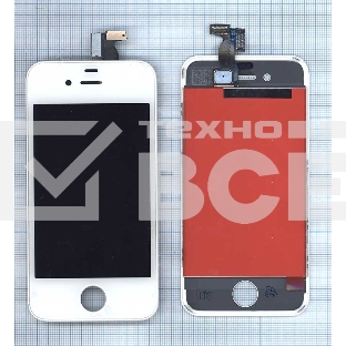 Дисплей для Apple iPhone 4 AAA белый