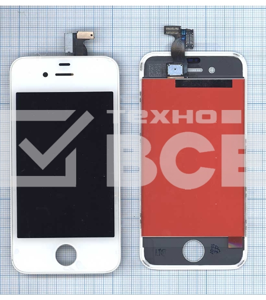 Дисплей для Apple iPhone 4 AAA белый