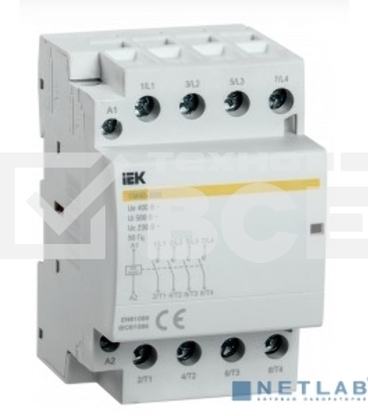 Контактор модульный КМ40-40М AC/DC IEK MKK21-40-40 IEK