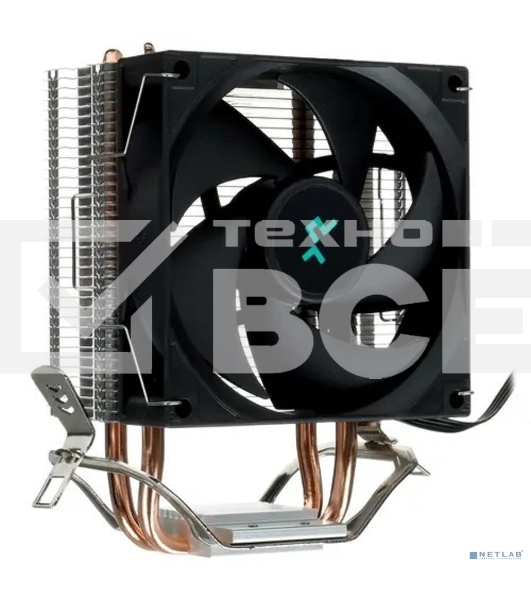 Кулер для процессора DEEPCOOL AG200 черный, 92 мм, алюминий/медь, 3050 об/мин, 30.5 дБ, 4 pin, 100 Вт, 133 мм
