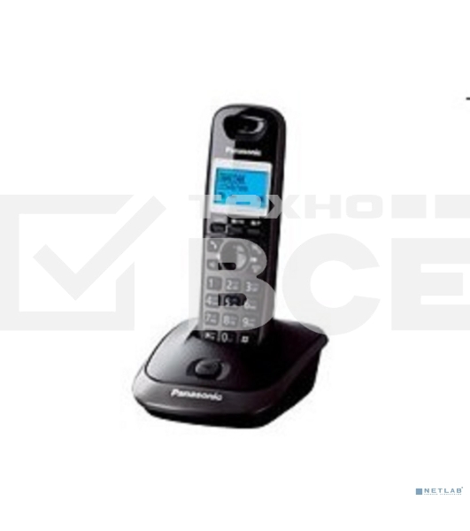 Телефон беспроводной (DECT) Panasonic KX-TG2511RUT (титан) {АОН, Caller ID,спикерфон на трубке,переход в Эко режим одним нажатием}