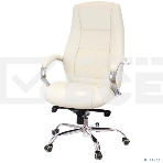 Офисное кресло Everprof Kron M бежевое (экокожа, хром, ролики, Мультиблок), фото2