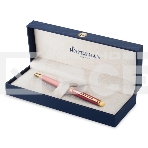 Ручка шариковая Waterman Hemisphere Colour Blocking (2179899) Pink GT M син. черн. подар.кор., фото7