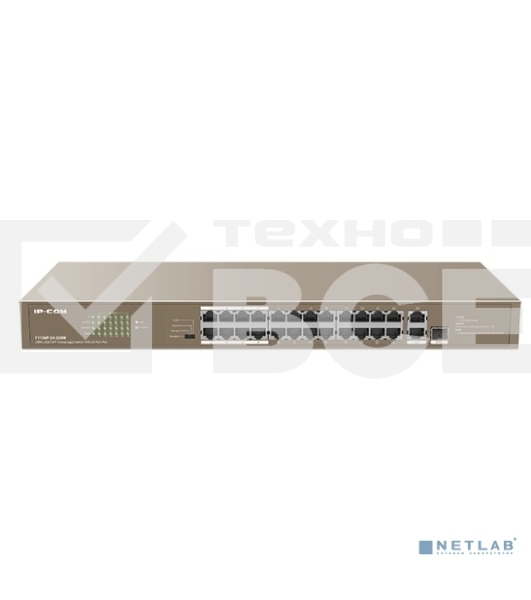 Коммутатор IP-COM F1126P-24-250W PoE неуправляемый 26-Ports 10/100 Mbps Base-TX + 1-Port 1000 Base-X SFP / 24-Ports PoE (PoE бюджет 230W)