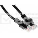 Патч-корд UTP Cablexpert PP12-3M/BK 5e, 3м, литой, многожильный (черный), фото3