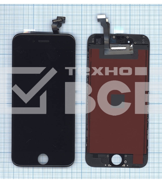 Дисплей для iPhone 6 в сборе с тачскрином (LT) черный