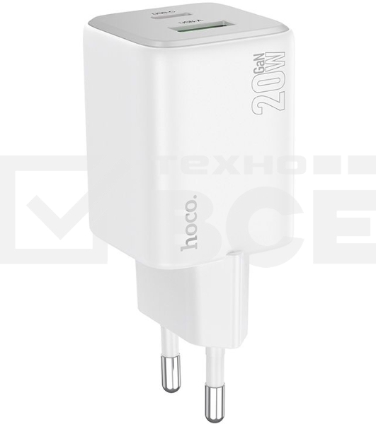 Сетевое зарядное устройство Hoco N41 Almighty белый 20W 3A (PD+QC+AFC)