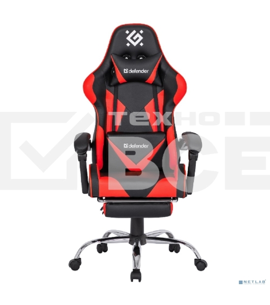 Кресло игровое Defender PILOT RED/BLACK