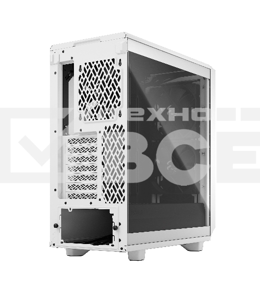 Корпус Fractal Design MESHIFY 2 COMPACT WHITE - TG / ATX, TG / 2x140mm & 1x120mm fans inc. / FD-C-MES2C-05