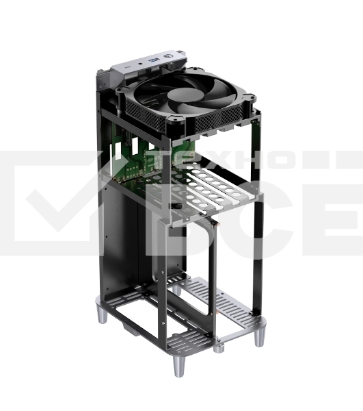 Корпус JONSBO N1 Gray без БП, mini-ITX, SFX, серый