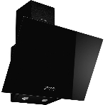 Настенная наклонная вытяжка Monsher ASTRA 60 Noir, ширина 60 см, отвод/рециркуляция, 1100 м3/час, механическое кнопочное управление, 3 скорости, светодиодное освещение 2*1 Вт, металлические жироулавливающие фильтры, угольный фильтр KM 101 (опция), : черный ПРОМО, фото4