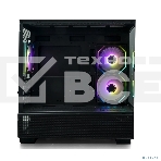 Компьютерный корпус XASTRA Q500M 3ARGb-C10 Black mATX/Aquarium/Screewless/ 3x120мм ARGb PWM FM fans/Argb+PWM HUB 10port/ Q500M-3FM12A-C10, фото 1