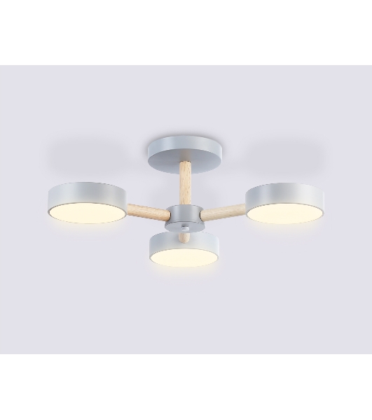 Светильник Ambrella light FL4822/3 GR серый 3000K-6400K 40W D580*160 (ПДУ ИК)