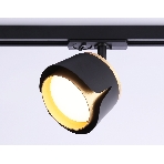 Трековый однофазный светильник Ambrella light GL5344 BK/GD черный/золото GX53 D100*66, фото4