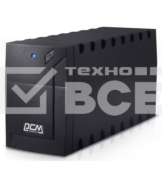 Источник бесперебойного питания Powercom Raptor RPT-1000A EURO 600Вт 1000ВА черный