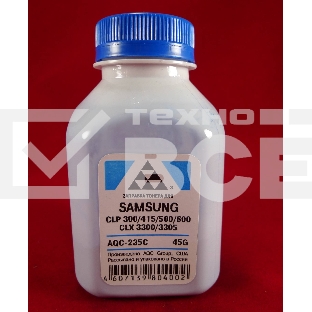 Тонер SAMSUNG CLP 300/315/320/325/360/415/500/510/600/610/660/CLX3300/3305 Cyan, (фл.45г.) AQC фас. Россия