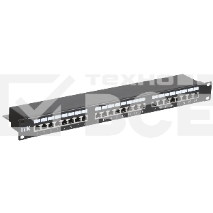 Патч-панель кат.5Е STP, 24 порта (IDC Dual) 1U патч-панель кат.5Е STP, 24 порта (IDC Dual)