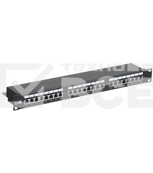 Патч-панель кат.5Е STP, 24 порта (IDC Dual) 1U патч-панель кат.5Е STP, 24 порта (IDC Dual)