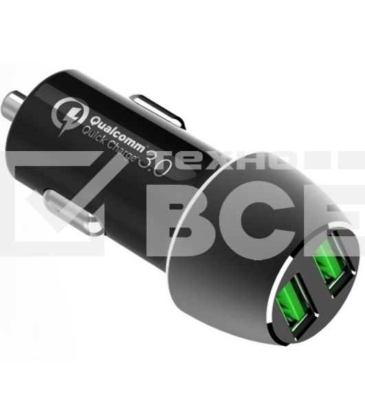 Автомобильное ЗУ ACD ACD-С362Q-V1B 36Вт, 2xUSB QC, 3.6~12В/3А RTL