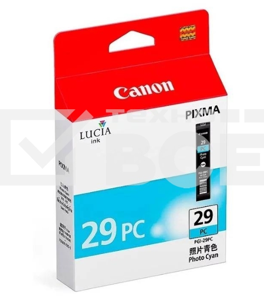 Картридж струйный Canon PGI-29PC (4876B001) фото голубой (36 мл) для Canon Pixma Pro 1