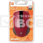 Мышь беспроводная Defender Accura MM-935 красный, 1600 dpi, радиоканал, USB, кнопки - 4, фото16