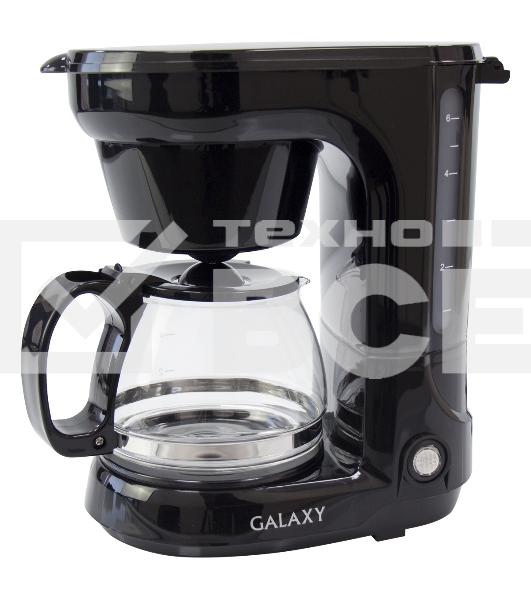 Кофеварка капельная Galaxy Line GL 0701 черный, исп. кофе - молотый, 0,75 л , 700 Вт.