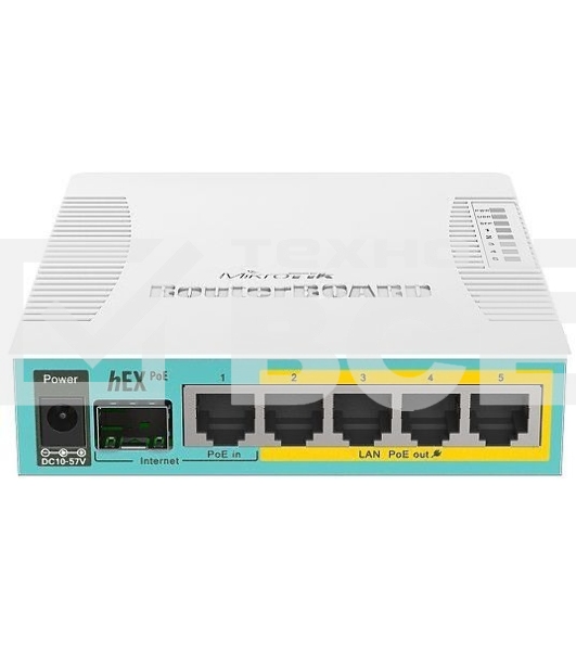 Маршрутизатор 10/100/1000M 5PORT HEX POE RB960PGS MIKROTIK