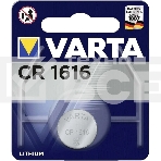 Батарейка Varta ELECTRONICS CR1616 BL1 Lithium 3V (6616) (1/10/100), фото 1