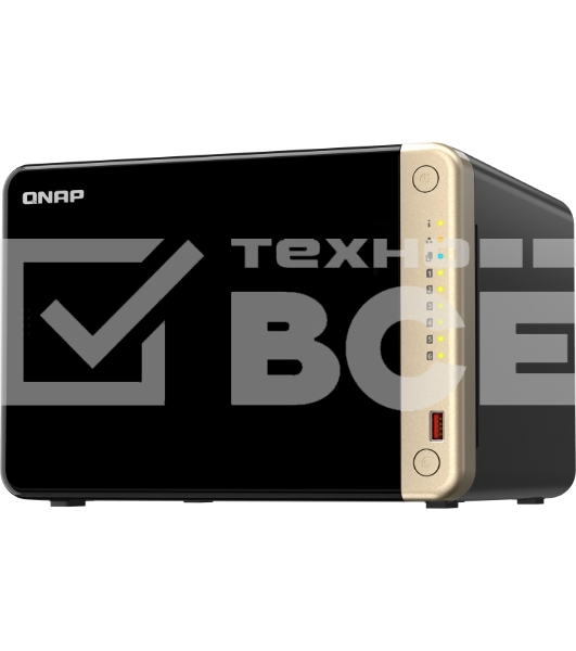 Сетевое хранилище NAS Qnap Original TS-664-8G 6-bay настольный Celeron N5095