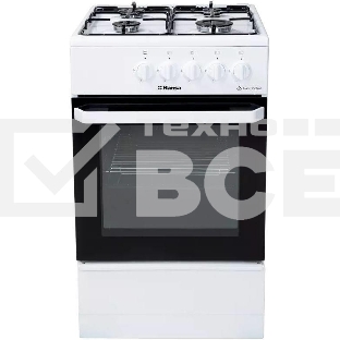 Газовая плита Hansa FCGW510029A белый реш.сталь