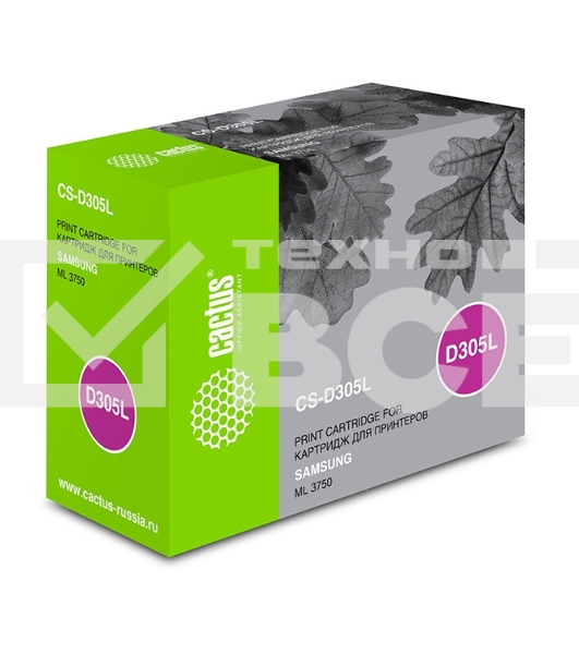 Картридж лазерный Cactus CS-D305L черный (15000 стр.) для Samsung ML 3750