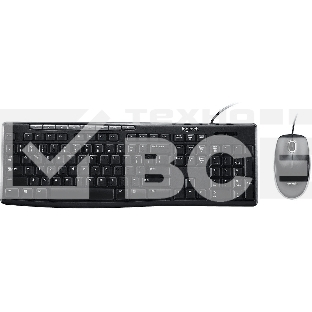 Комплект Logitech Desktop MK200 цвет черный, клавиатура 112 клавиш (8 мультимедиа), USB 1.8м, мышь 1000dpi, USB 1.8м, RTL