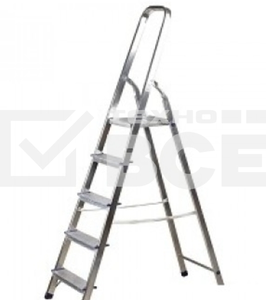 Лестници FIT 65343 Лестница-стремянка алюминиевая, 5 ступеней, вес 3,62 кг
