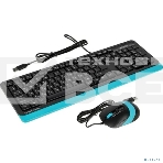 Клавиатура + мышь A4Tech Fstyler F1010 клав:черный/синий мышь:черный/синий USB Multimedia, фото5