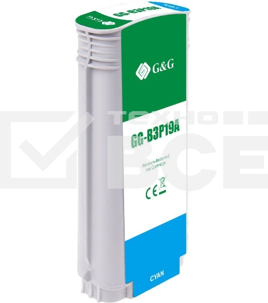 Картридж струйный G&G GG-B3P19A №727 голубой (130 мл) для HP DJ T920/T1500