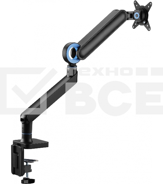 Кронштейн для мониторов Ultramounts UM719B черный 17'-35' макс.10.5кг крепление к столешнице поворот и наклон