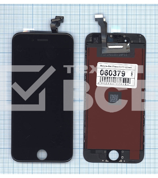 Дисплей для iPhone 6 в сборе с тачскрином (LT) черный