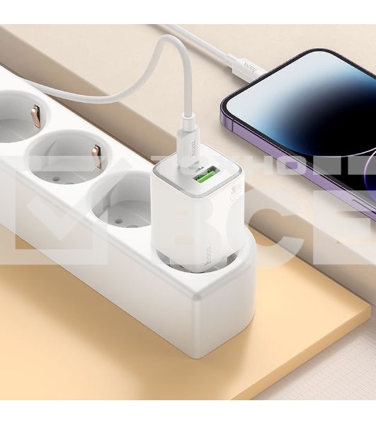Сетевое зарядное устройство Hoco N41 Almighty белый 20W 3A (PD+QC+AFC)