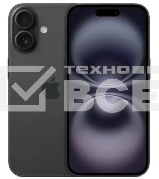 Смартфон Apple iPhone 16, 8/128Gb, черный