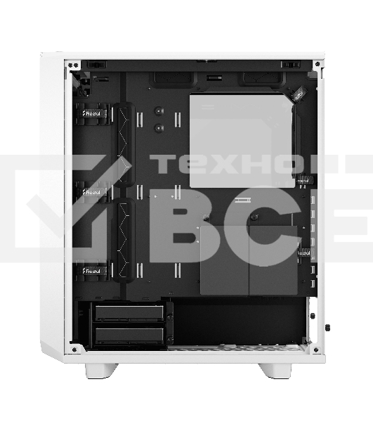 Корпус Fractal Design MESHIFY 2 COMPACT WHITE - TG / ATX, TG / 2x140mm & 1x120mm fans inc. / FD-C-MES2C-05