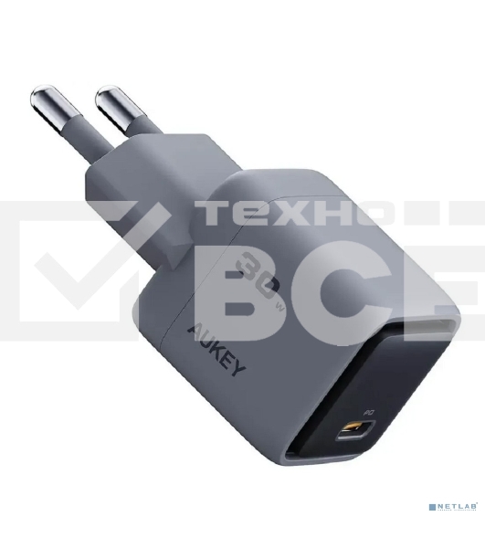 Сетевое зарядное устройство Aukey Comet Mini 30W серый