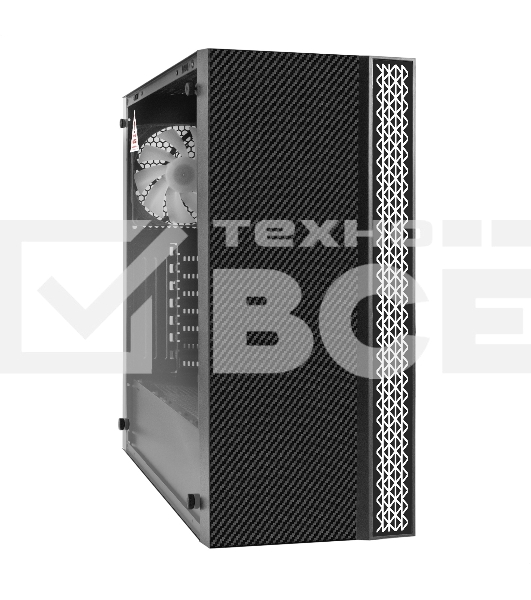 Компьютерный корпус Miditower ExeGate EVO-9211-800NPX (ATX, БП 800NPX с вент. 12см, с окном, 2хUSB+1хUSB3.0, HD аудио, черный, 1 вент. с RGb подсветкой)