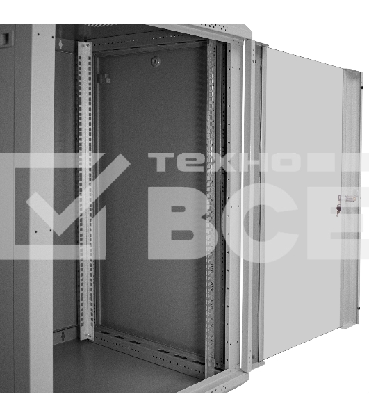 Шкаф телекоммуникационный 19' настенный 18U ExeGate EC-WM-18U.600.G.GREY (19”, 18U, 600x600x901mm (ШхГхВ), передняя дверь закаленное стекло, съемные боковые панели, пыле- и влагозащита IP23, светло-серый RAL 7035)