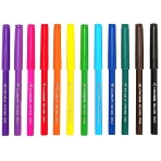 Фломастеры Deli EC156-12 ColoRun 12 цветов, пластиковая туба, фото3