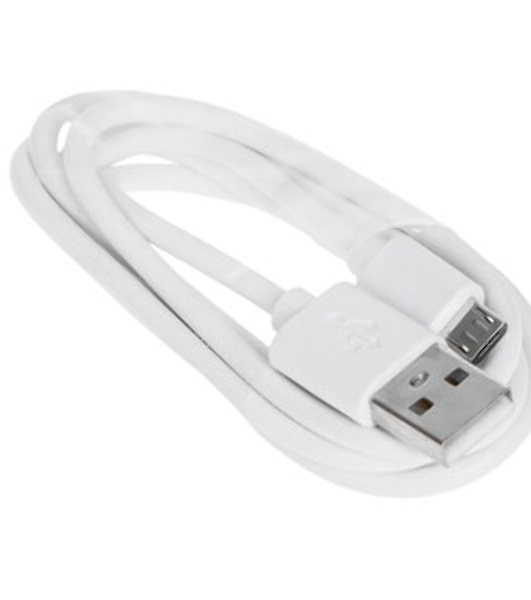 Кабель Rexant USB кабель microUSB длинный штекер 1М белый