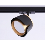 Трековый однофазный светильник Ambrella light GL5344 BK/GD черный/золото GX53 D100*66, фото3