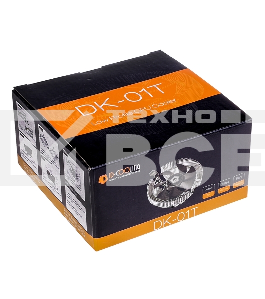 Кулер Cooler ID-Cooling ID-CPU-DK-01T серебристый 92мм алюминий 2200rpm 24db 3-pin 95W 52мм