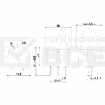 Выключатель клавишный круглый 12V 16А (3с) ON-OFF синий с подсветкой Rexant, фото2
