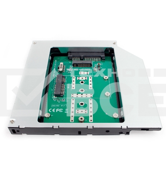 Сменный бокс для HDD/SSD AgeStar SMNF2S SATA металл серебристый 2.5