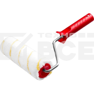 Валик малярный POLYTEX Pro, 180 мм, d=48 мм, ворс 12 мм, ручка d=8 мм, MIRAX